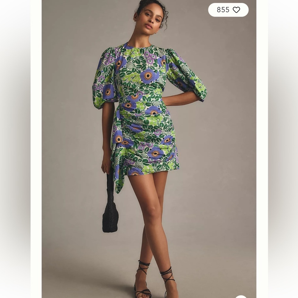 Anthropologie RHODE Pia Mini Floral Dress